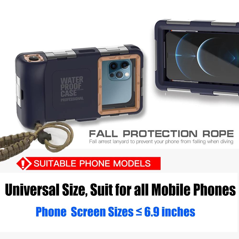 Diving Underwater Professional 15 Meter Deep Waterproof Case For Huawei Mate 60 50 40 30 Pro RS P60 50 40 30 Honor Magic 5 4 Pro