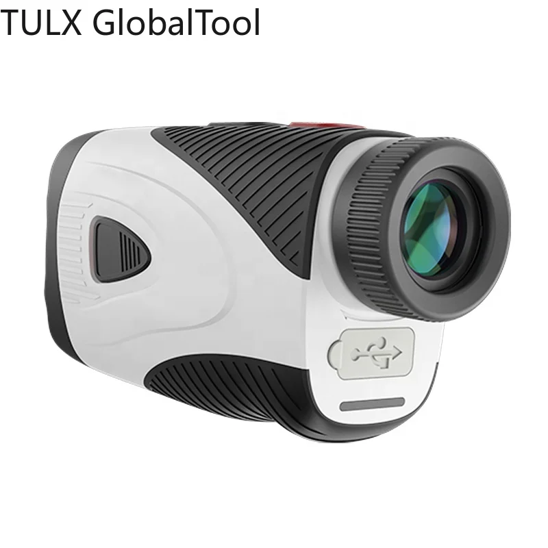 TULX USB Type-C Rechargeable Golf Rangefinder 600m Telescope With Flag-Lock Vibration Laser Distance Meter