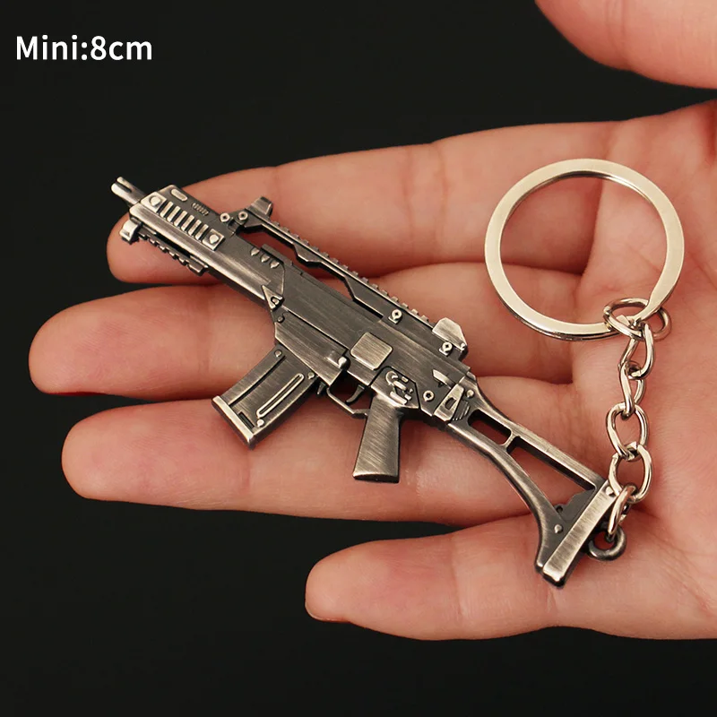 PUBG Mali pisztoly keychain Fém Fegyver manöken battlegrounds Hátiszák Ütközet Megsüt Bétel helmes 98k ligh kulcs Rablánc Medál ajándékok Gyermek-