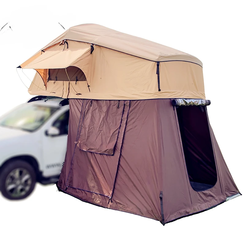 310*140cm soft shell roof top tent with annex and shoe bagscustom