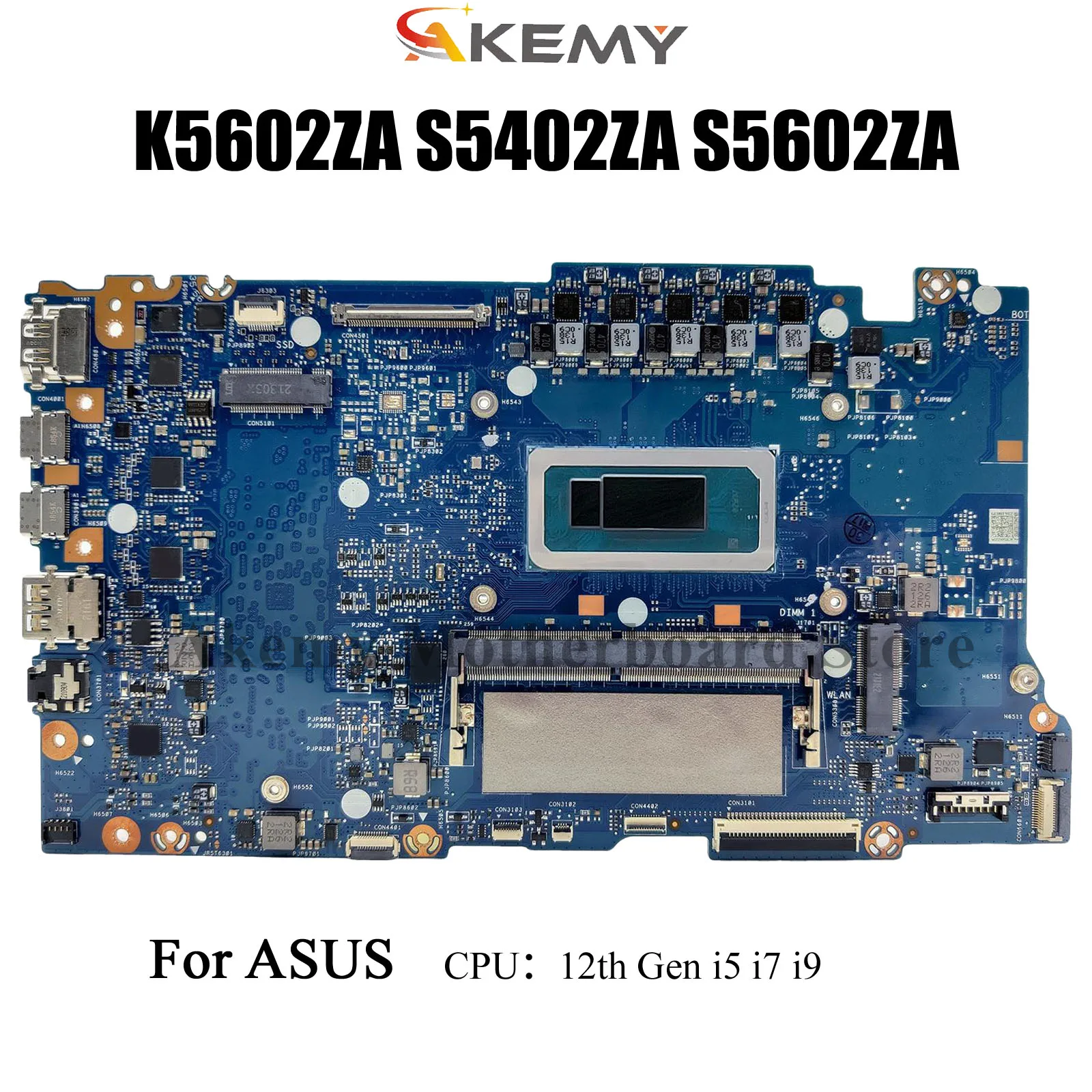 

S5602ZA Mainboard For ASUS K3502ZA S3502ZA K3402ZA S3402ZA K5602ZA S5402ZA Laptop Motherboard i5 i7 12th Gen RAM-8GB/16GB/32GB