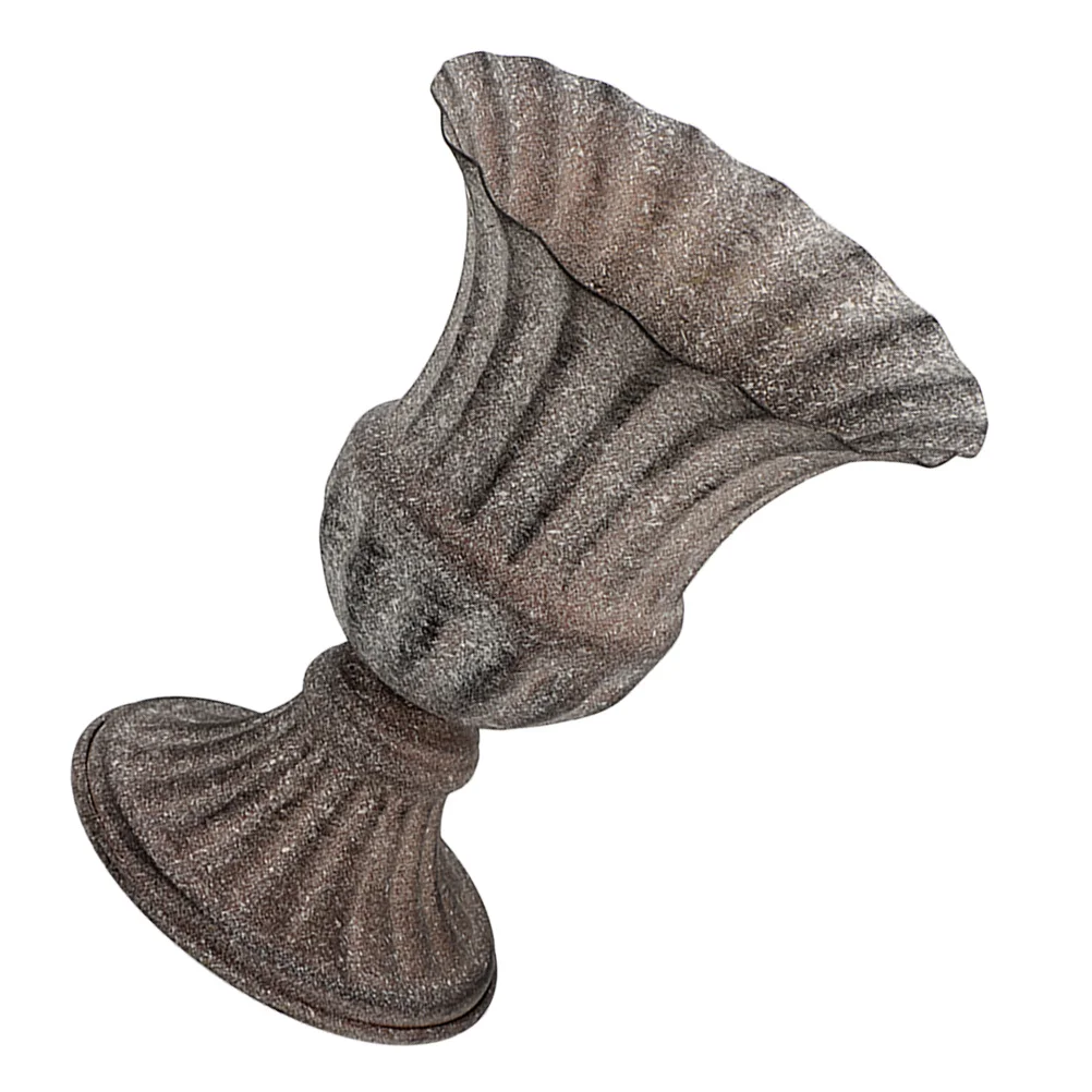 

Graveyard Vase Cemetery Flowerpot Ornament Metal Decoration Classic Urn Planter Iron Holder Work Vases