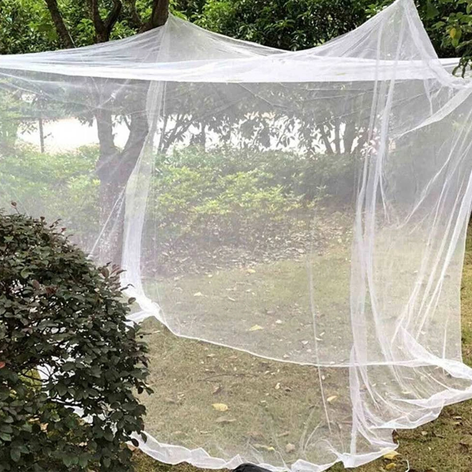 

Foldable up Mosquito Net Patio Netting Camping White Polyester Canopy Umbrella for Garden Travel