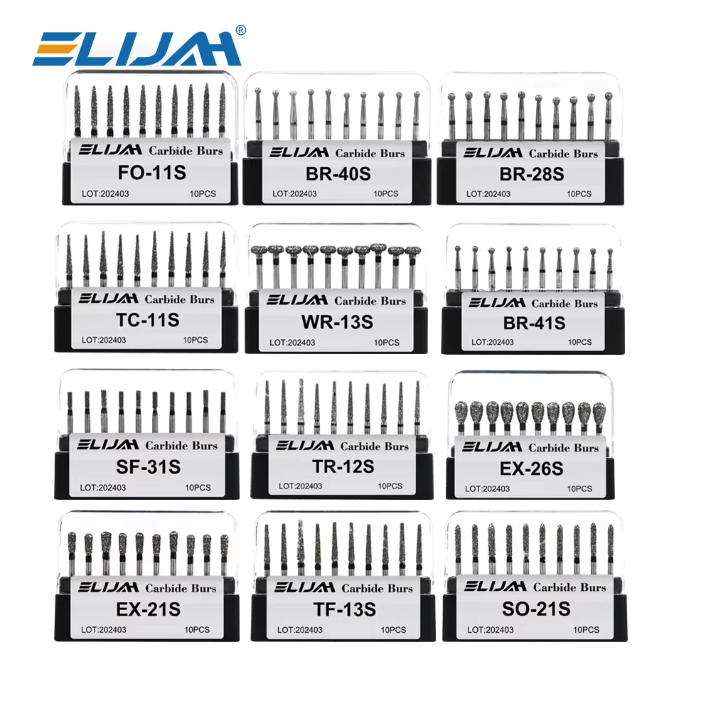 10Pcs/Box Dental Super Coarse Diamond Burs Drills For High Speed Handpiece Dia.1.6mm FG Diamond Burs Dentist ToolsDentist Tools