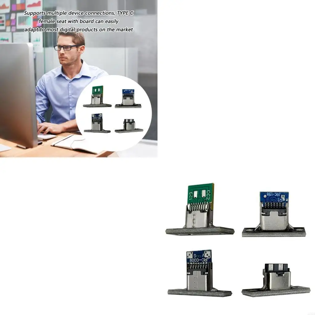 

Universal Type C Female Connector With Circuitboard Board For High Speed Data Transfer And Stable Device Compatibility