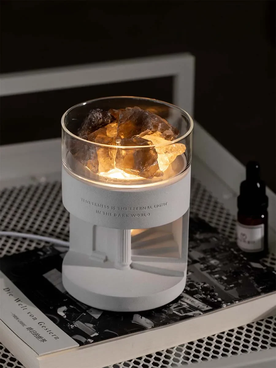 Aromatherapy Essential Oil Night Light Crystal Fragrance Expanding Stone Junior High Beauty Bedroom Sleep Aid Network