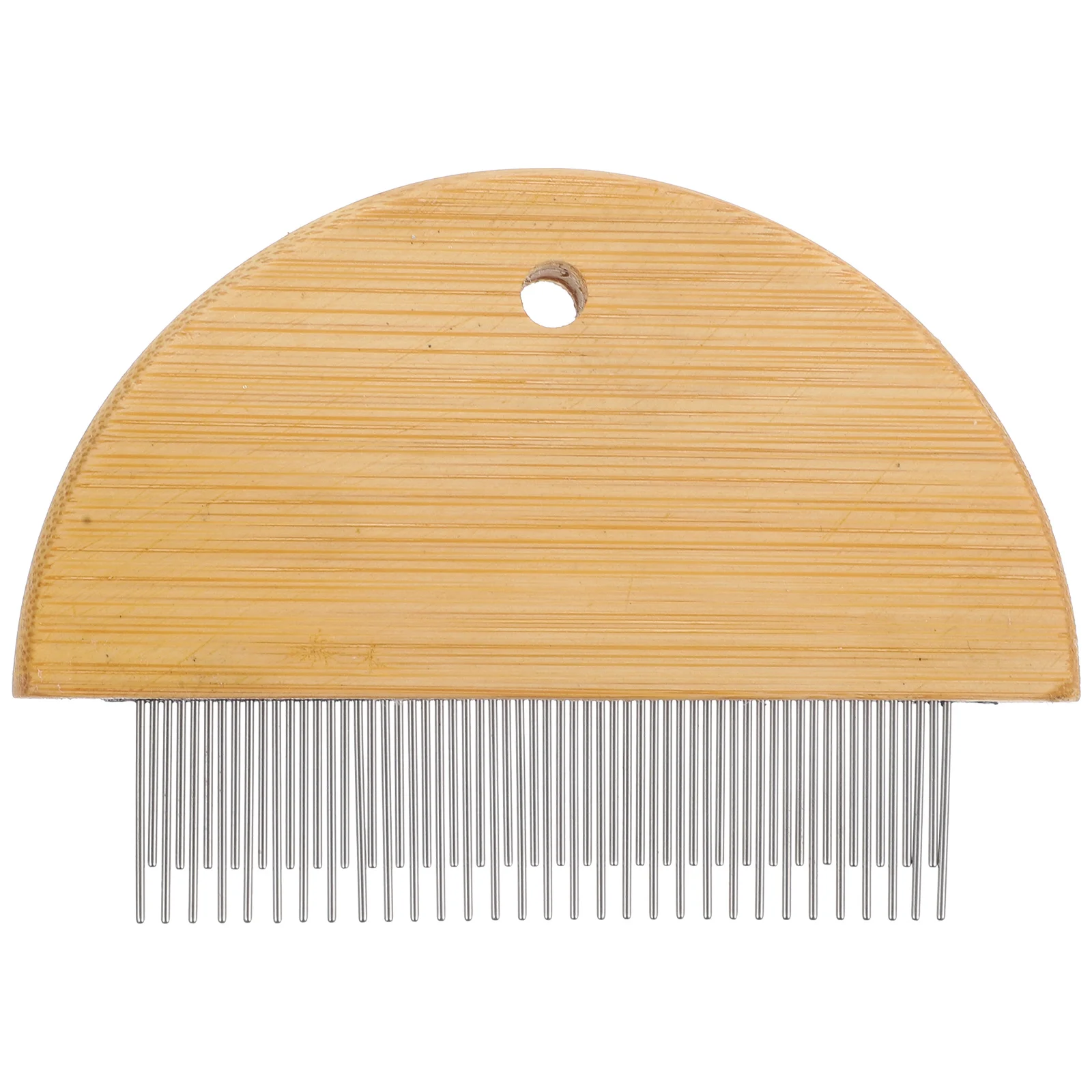 Wooden Horse Brush Hair Comb Dog Grooming Cleaning Hairbrush Cleaner Tool Metal Scraper For Tools Bridegroom Spatula