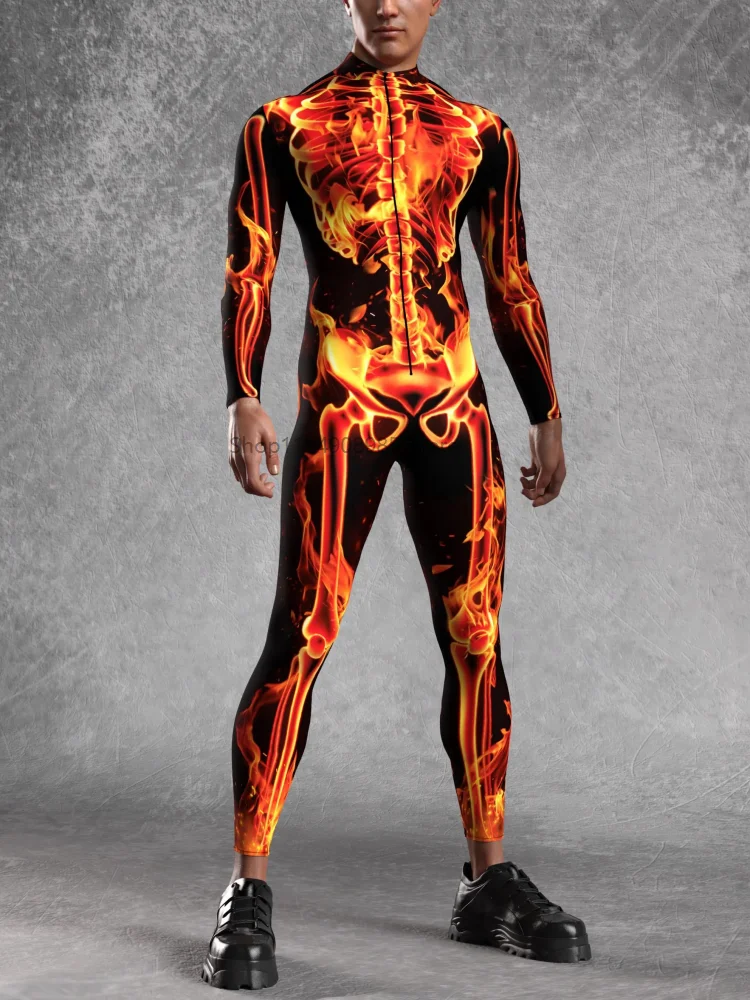 Рисунок 5 - Колготки с пламенным скелетом на Хэллоуин