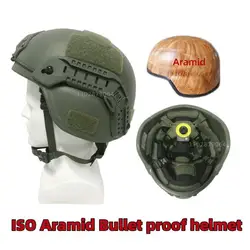 Casque balistique aramide kevlar, pare-balles, équipement militaire, protection de sécurité, ISO MICH NIJ prospects IA.44