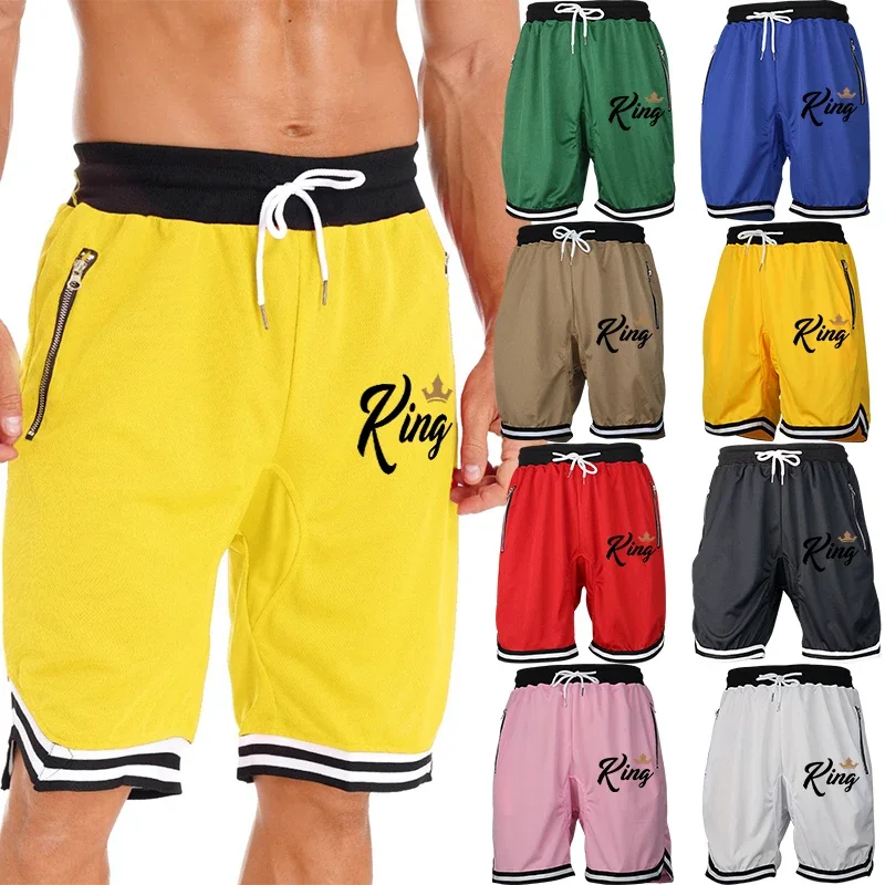 

High Elastic Basketball Shorts Men Split Leg Construction with Non-Restrictive Movement Technology