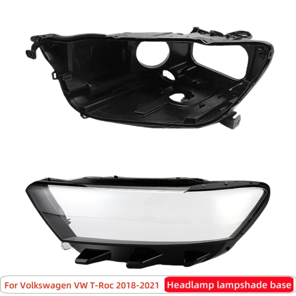 For Volkswagen VW T-Roc 2018 2019 2020 2021 Car Accesorries Base Head Lamp Shell Headlamp Base Fixing Bracket Headlights Glass