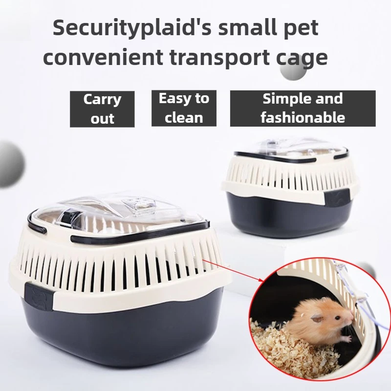 

Outdoor Portable Hamster Cage Box Rabbit Breathable Hamster Cage Hedgehog Guinea Pig Travel Cages Small Animals Carries Basket