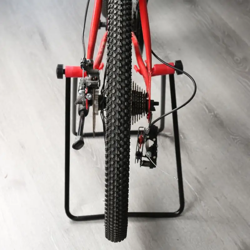 💖Bike Triangular Vertical Parking Rack Road Bike U-shaped Repair Frame Bicycle Folding Maintenance Stand Cycling Equipment - view 3