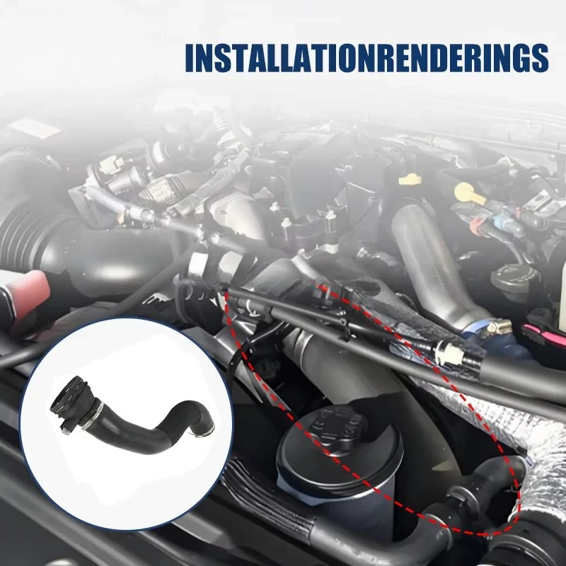 1pcs Intercooler Outlet Tube Hose for Ford F250 F350 Super Duty 6.7L Power Stroke 2017-2019 HC3Z-6F073-B view 3