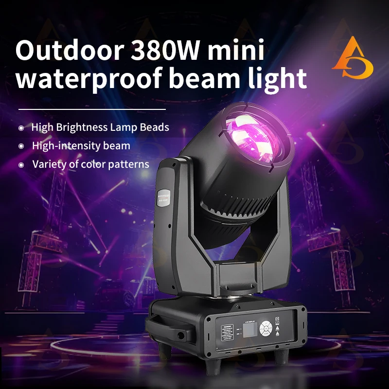 380 واط شعاع مقاوم للماء تتحرك رئيس ضوء IP65 ضوء المرحلة ل DJ ديسكو ملهى ليلي في الهواء الطلق حفل زفاف DMX التحكم الإضاءة #2
