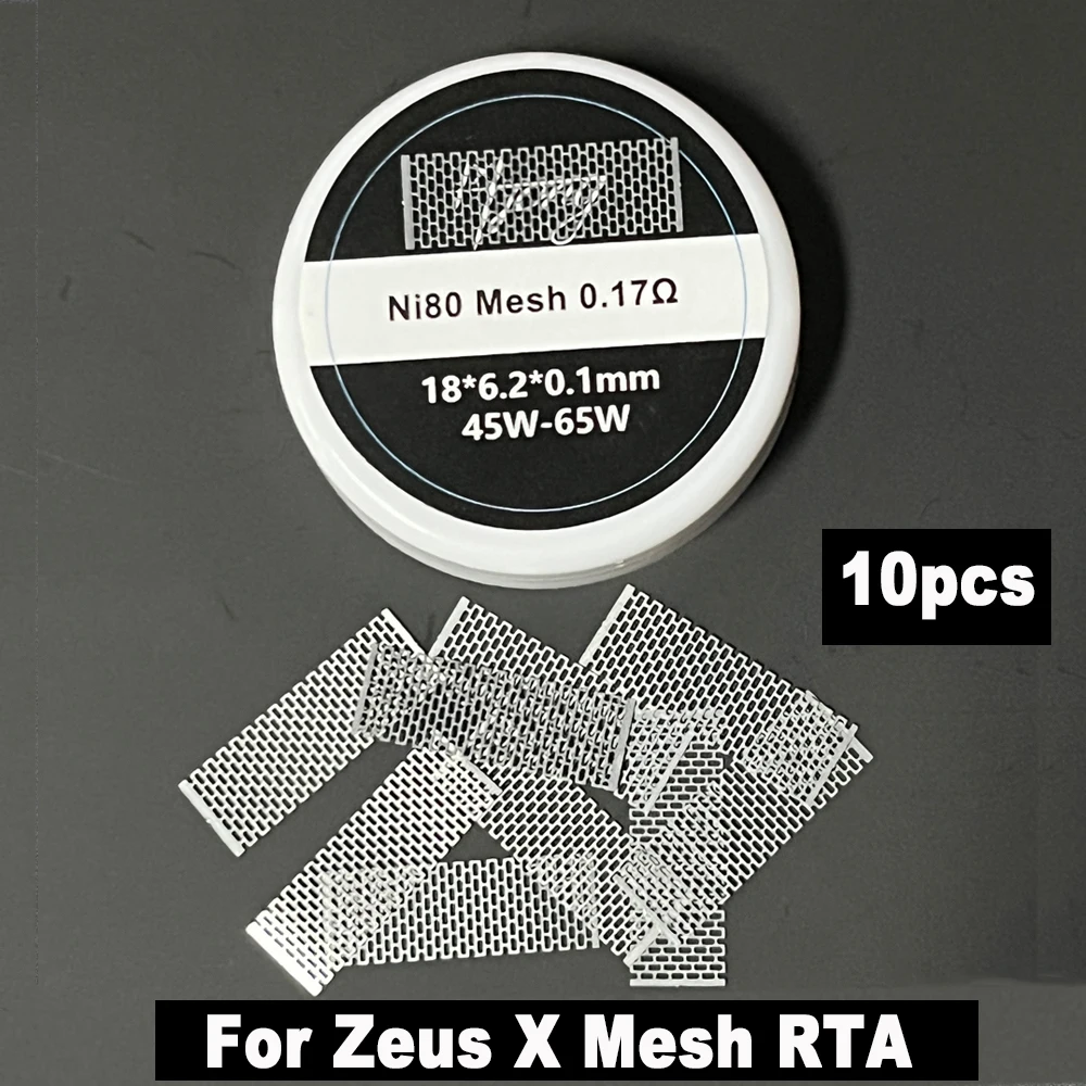 Zeus X Mesh Coil 0.17 0.19ohm Bubble Bulb Glass Tube 3.5ml 4.5ml Organic 3.0 Thread Cotton Ni80 A1 MTL Coil