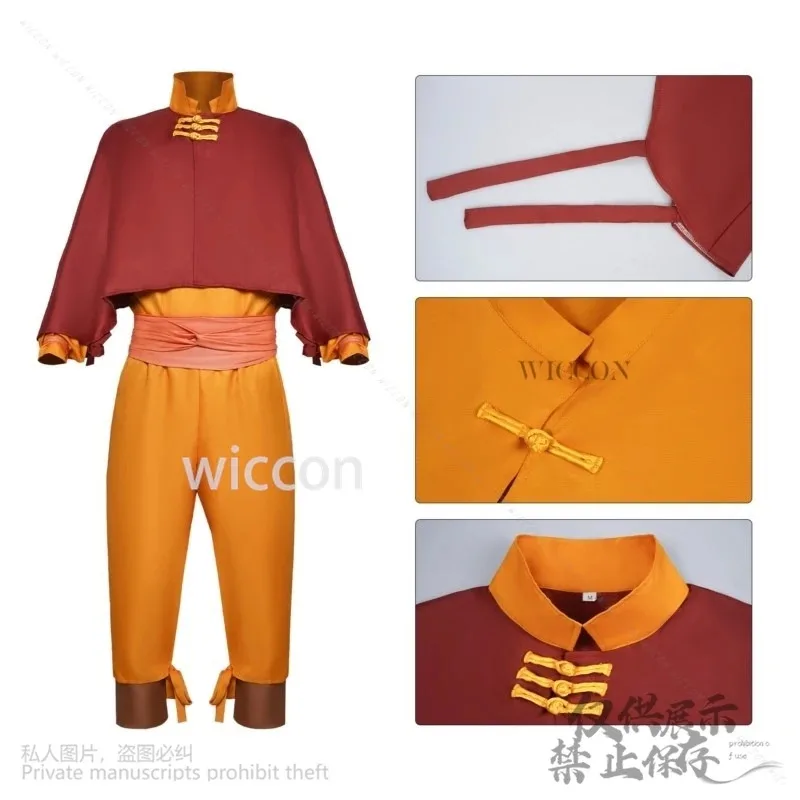 

COSda@Anime Movie Avatar The Last Airbender Cosplay Aang Costume Battle Uniform Suit Coat Pants For Halloween Christmas Customiz