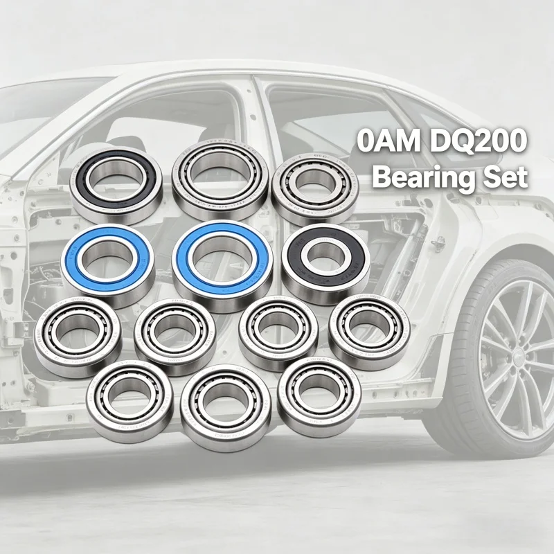 0AM DQ200 bearing set, 10 pieces; transmission 0AM bearing kit, DSG7 DQ200, suitable for Volkswagen, Audi, Skoda 7-speed car par