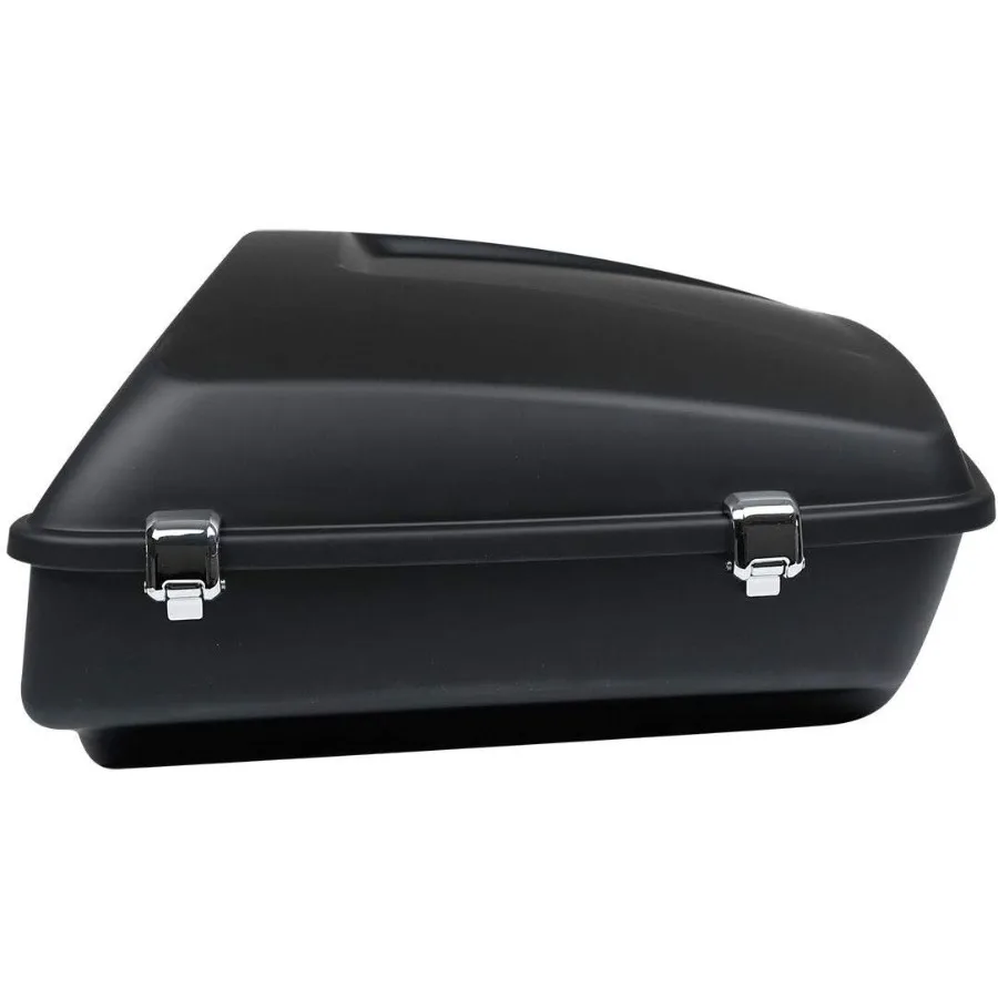 صندوق صندوق الدراجة النارية المفروم باللون الأسود غير اللامع 2 رف تركيب لدراجة Harley 20142025 Touring CVO Road King Road Glide Street Glide E #4