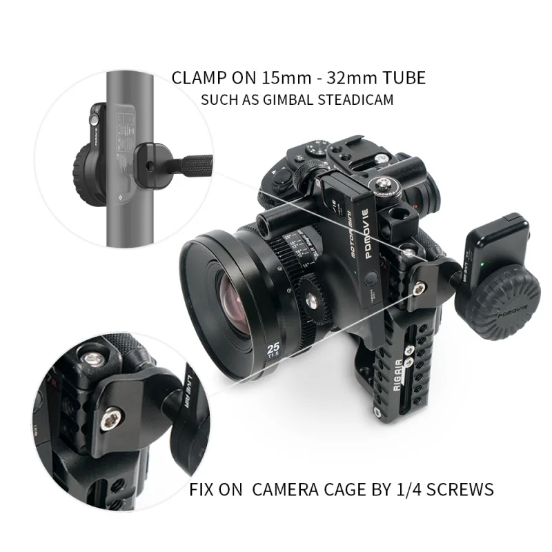 PDMOVIE LIVE AIR 2 Wireless Follow Focus Lens Control System Get RIG AIR and Gear Ring For Free