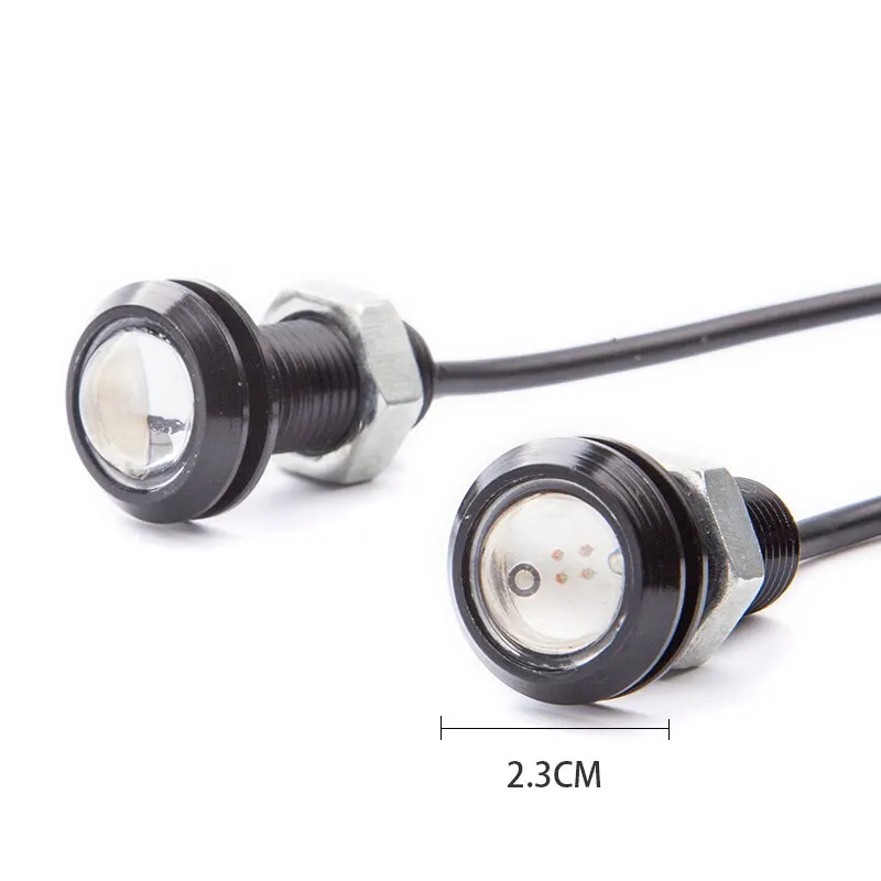6PCS Eagle Eye 18MM Motorcycle LED Bulbs Car Light Daytime Running Lights DRL For Motorcycle Auto Parking Singal Lamps 12V image 2