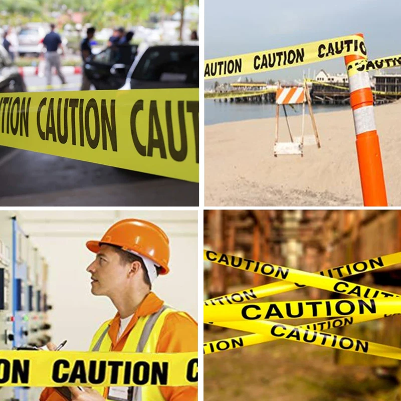 Yellow Caution Tape Roll Safety Tape For Decorations Workplace Danger Areas