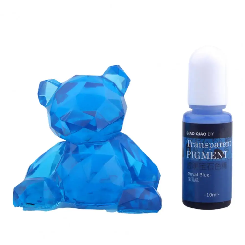 Resin Epoxy Colorant 10ml Resin Good Sealing DIY Transparent Gem Diffusion Pigment Home Accessories