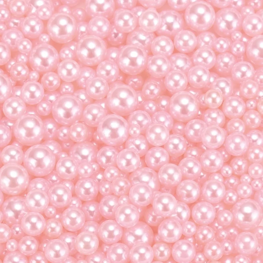 

800Pcs Faux Pearl for Crafting 3-8mm No Hole ABS Round Pearls for Vase Fillers Jewelry Making Vase Filler Cosmetic Boxes Parts
