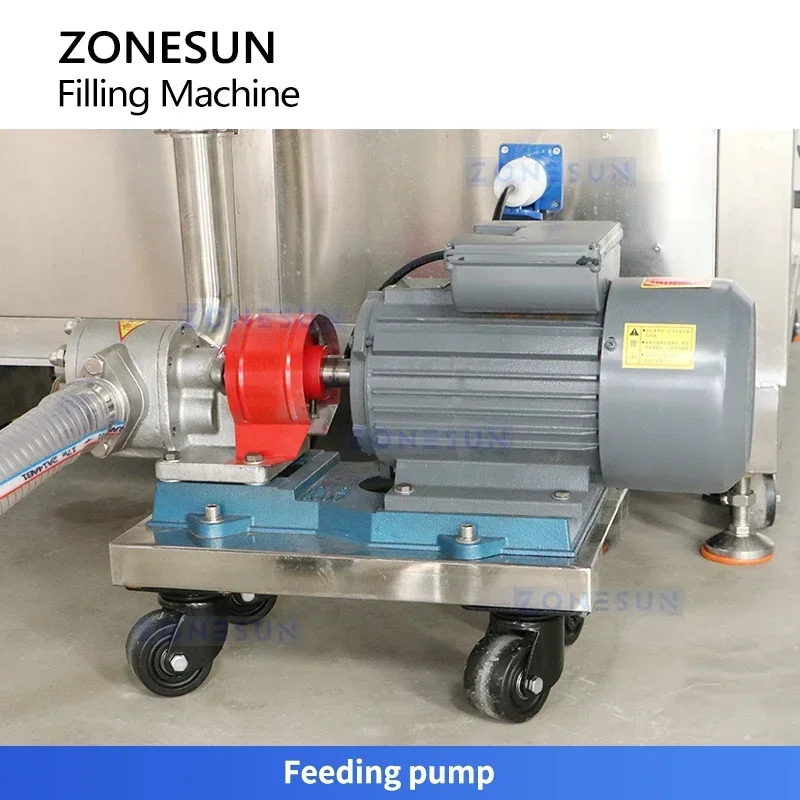 ZONESUN ZS-SV6X آلة تعبئة السوائل المؤازرة ذات 6 رؤوس زجاجة عالية السرعة ذات الحركة المستمرة لصناعة الأطعمة والمشروبات