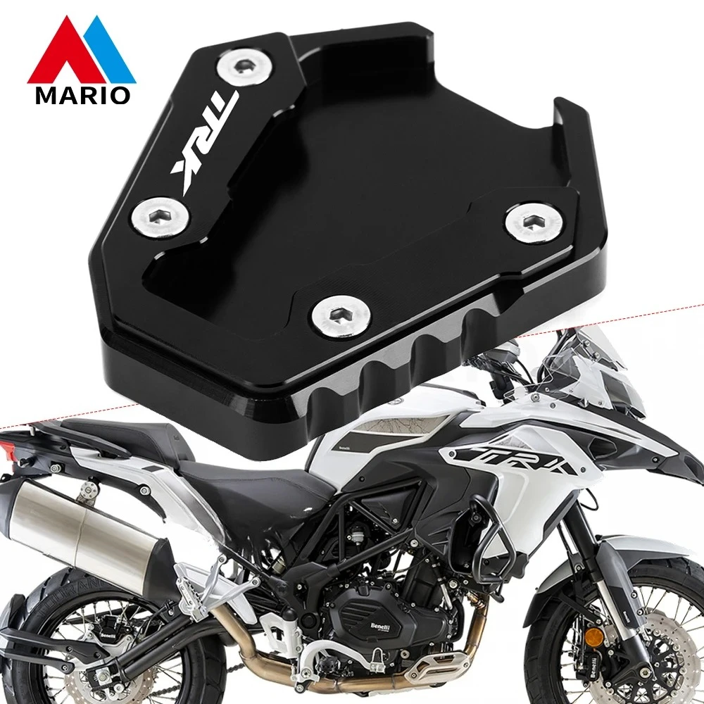 

Motorcycle Accessories Kickstand Support Side Stand Extension Plate Pad For Benelli TRK 702 TRK 702X TRK702 TRK702X 2022 2023