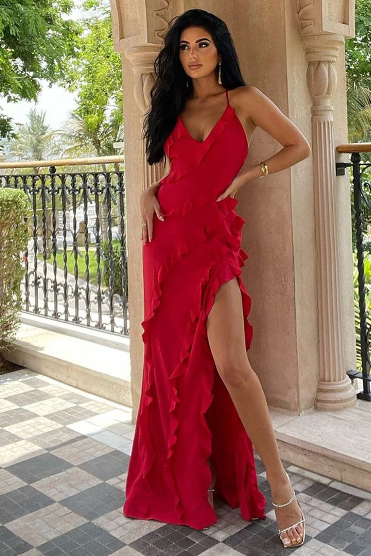 Sommer Damen Sexy trägerloser Riemen Lange Wickelkleider Solides ärmelloses Midikleid Mode rückenfreies elegantes Abendkleid