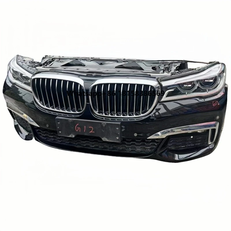 

For 7 Series G12MT High Quality Aluminum Front Bumper Kit Bodykit with Rear Fog Light Cut-Outs F10 Replacement Used
