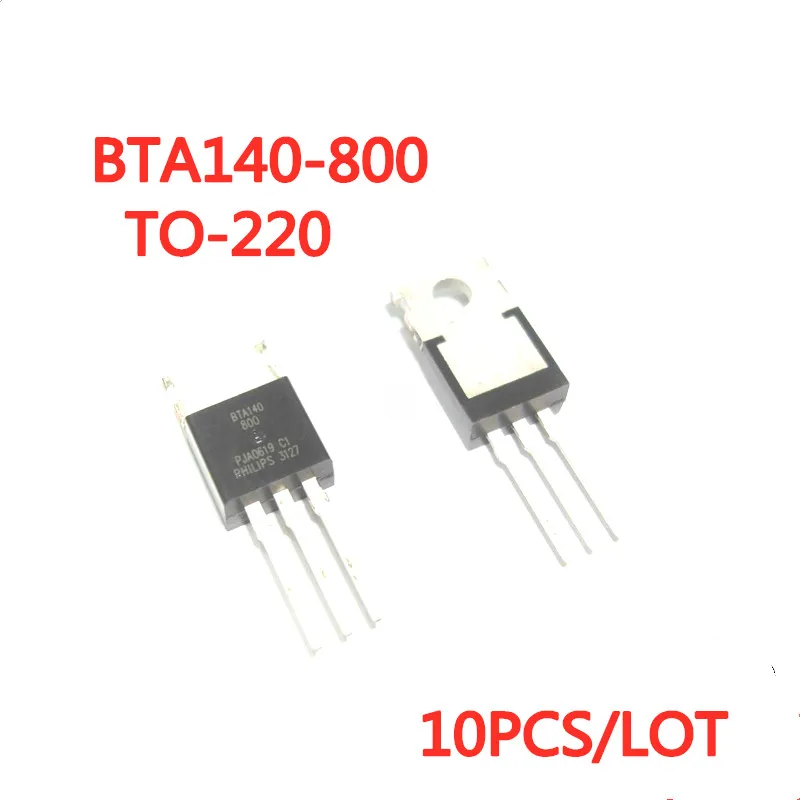 10PCS/LOT BTA140-800 TO-220 Triac In Stock