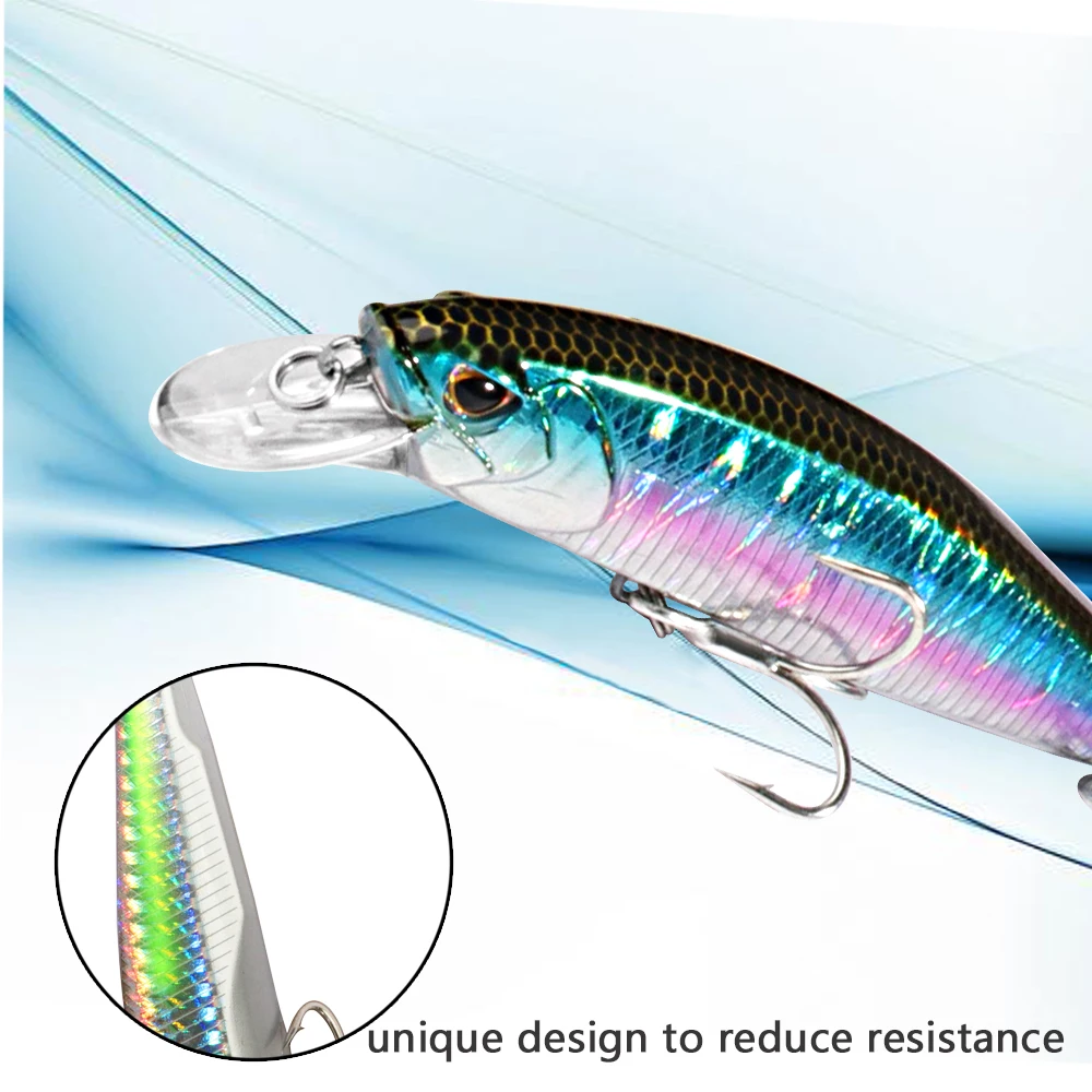 Floating Minnow 15g Sinking Jerkbait 19g Fishing Lure 10.5cm HardBait Treble Hook Swimbait Pesca Tackle Wobbler Artificial Bait