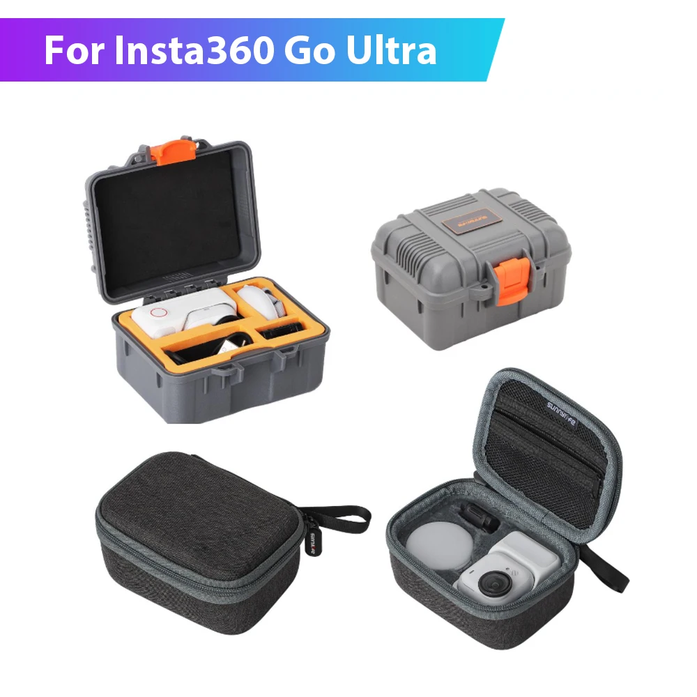 Mini scatola di immagazzinaggio per Insta360 Go Borsa portatile ultra standard Custodia protettiva antipolvere per borsa per fotocamera Insta360 Go Ultra