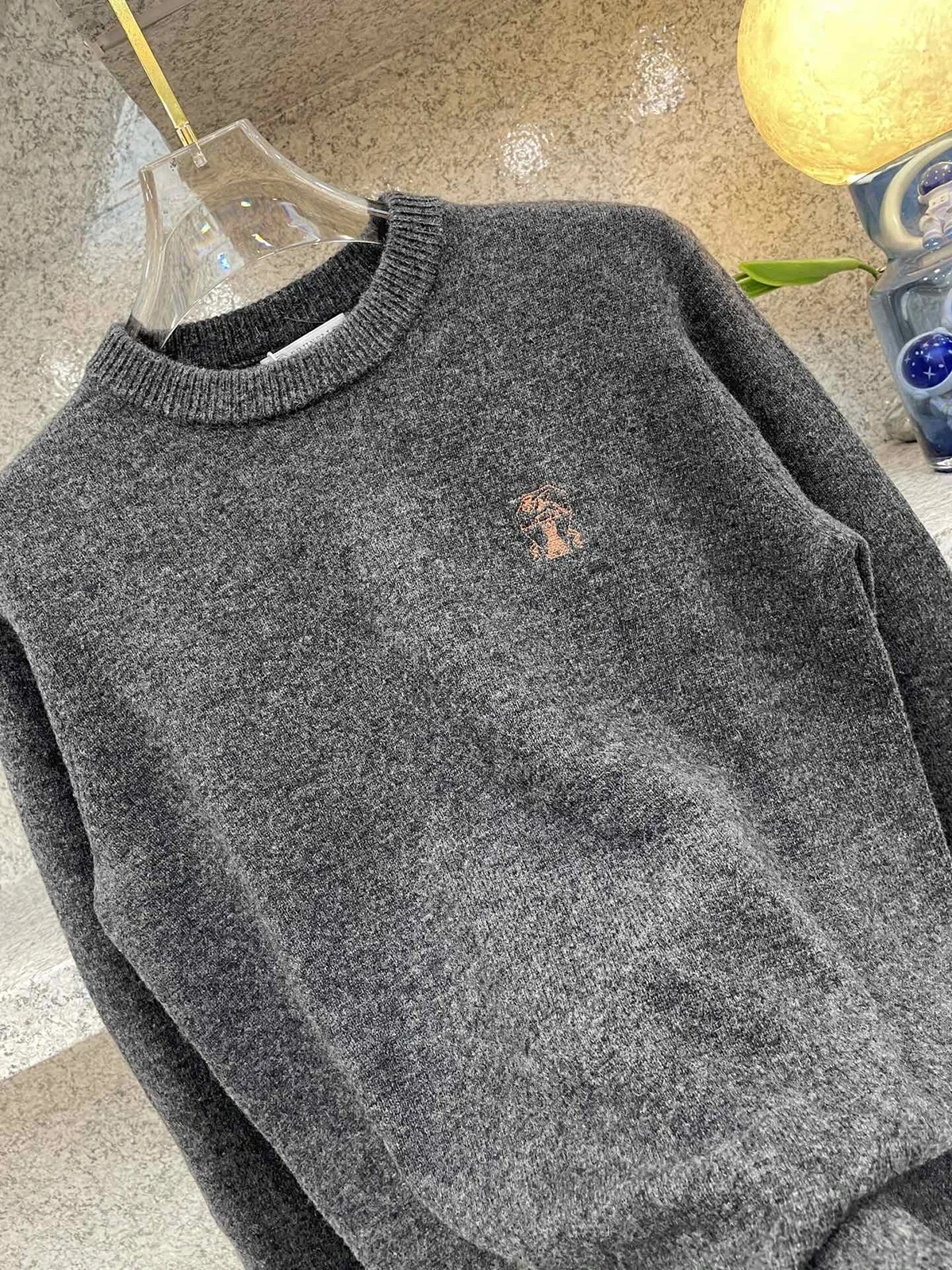 BILLIONAIRE BLKA CPTG T-Shirt Cashmere Wool men 2025 Autumn Winter new  keep warm elasticity Casual size M-XXXL long sleeve