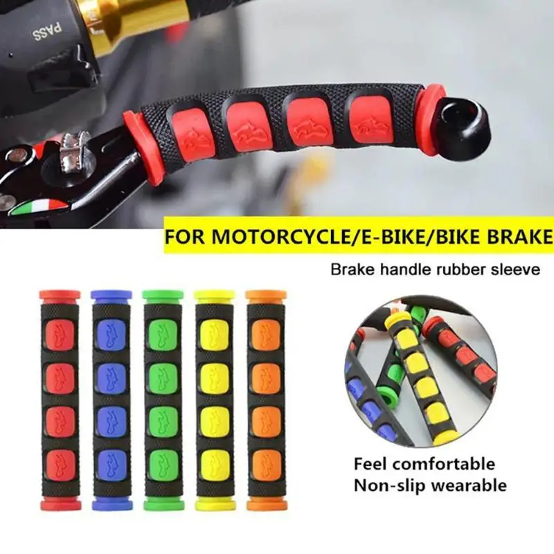 Motorcycle Brake Handle Silicone Sleeve Soft Anti-Slip Durable Moto Bicycle Protective Handlebar Moto Equipments Accessories