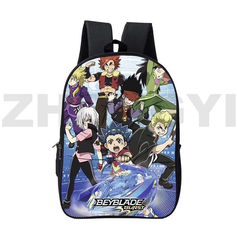 Beyblade Burst Anime School Backpack 16 Inch Large Boy Harajuku Bookbag Fashion Casual Bags for Women 3D Beyblade Burst Knapsack