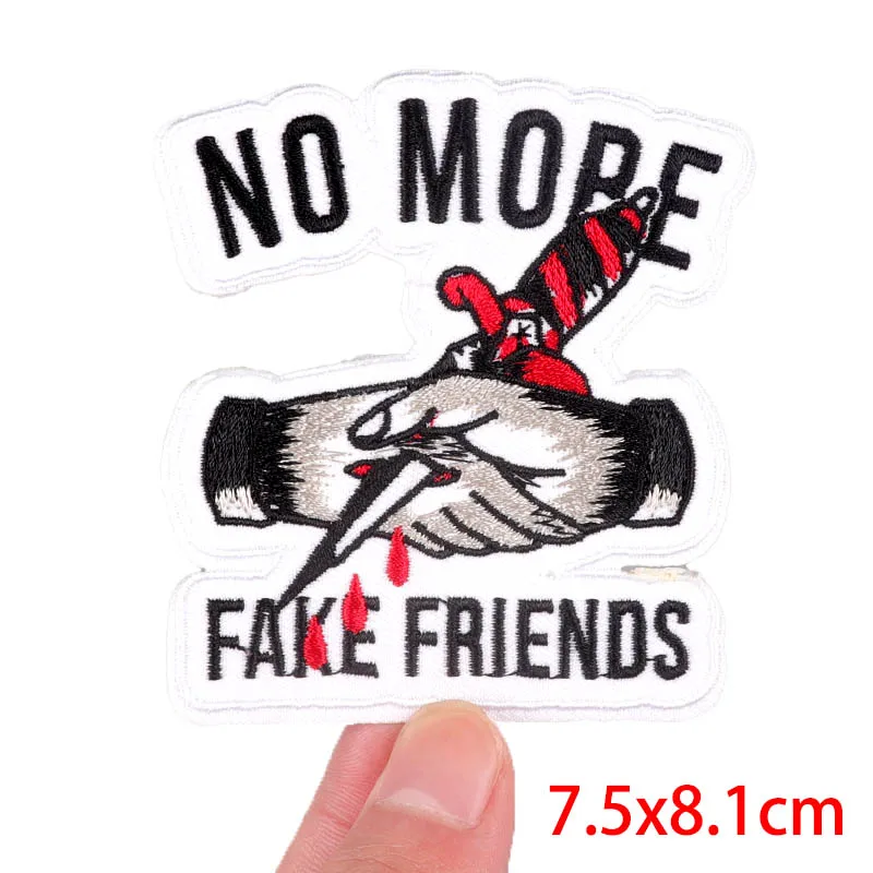 Rock/Schädel Stickerei Patch Band Patch Eisen auf Patches für Kleidung thermoadhäsive Patches auf Kleidung DIY Punk Stil Nähen Aufkleber – Detail 6