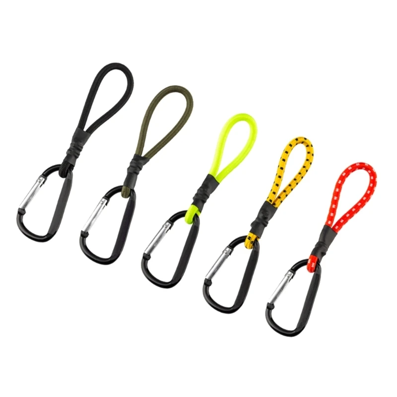 5pack Multicolour Elastics Cord Strong Elastics Rope with Hook Bungee Cord 448D