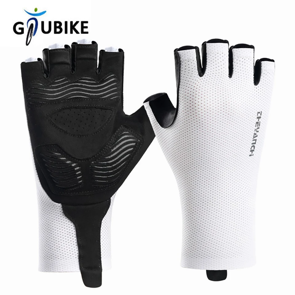 GTUBIKE New Cycling Gloves Breathable Fingerless Gloves Anti-slip Bicycle Half Finger Mitten for Mtb Road Bike Sports Racing