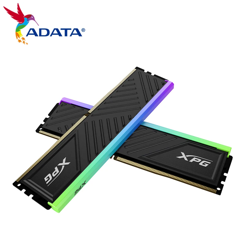 Imagem -03 - Adata-xpg Spectrix Ram para pc Gamer Gaming Ddr4 Rgb Memória Branca Ram U-dimm Dissipador 3200mhz 3600mhz 8gb 16gb Preto