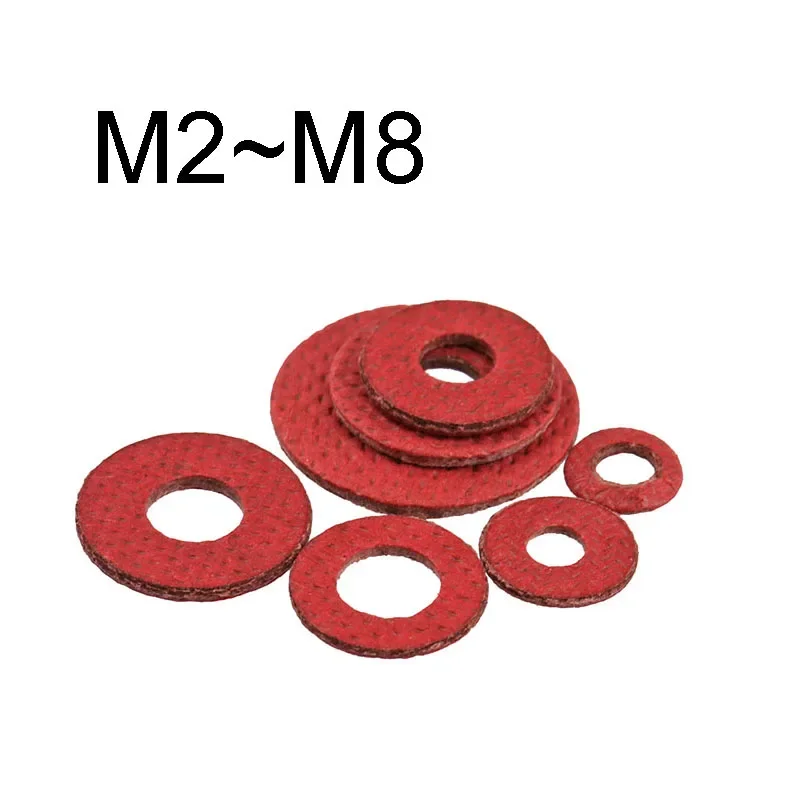 100~300PCS Insulation Plain Gasket Ring Meson Spacer M2 M2.5 M3 M4 M5 M6 M8 Paper Fiber Washers