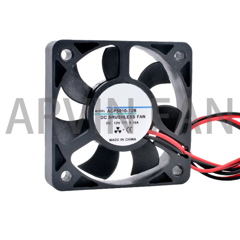 ACP5010 5cm 50mm Fan 50x50x10mm DC5V 12V 24V 2pin Cooling Fan Suitable For Micro-chassis Router Inverter Power Supply Charger