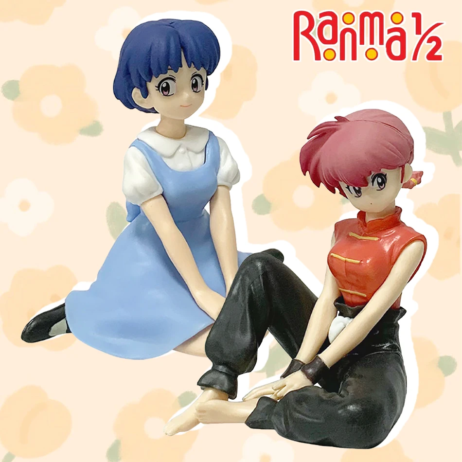 10 cm Op Voorraad Ranma 1/2 Tendou Akane Ranma PVC Anime Figuur Periferie Kawaii Actie Zitten Speelgoed Desktop Ornamenten Model geschenken