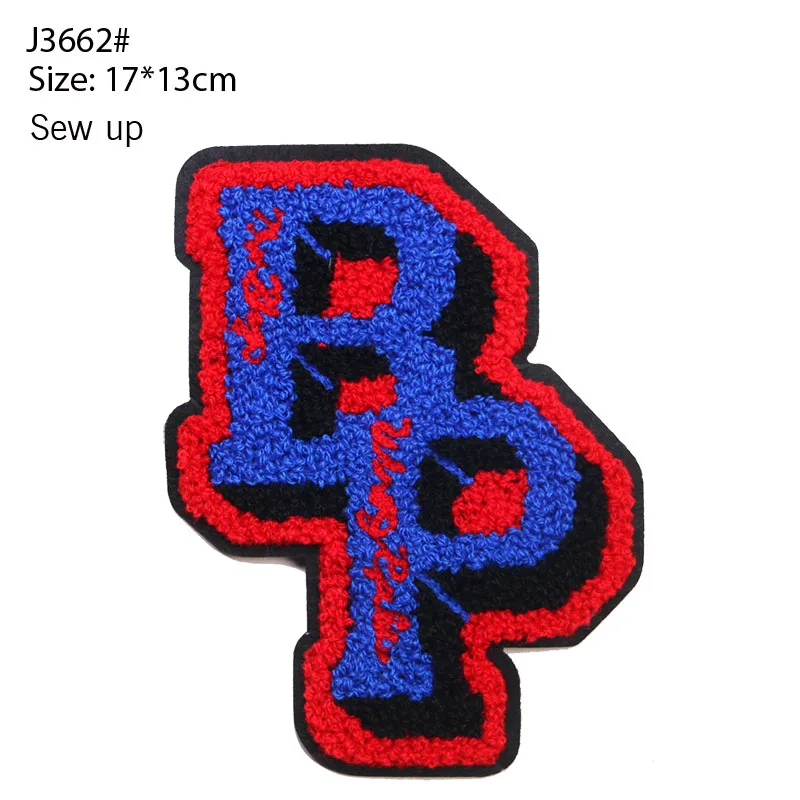 Fashionable And Cute Mixed Color Towel Sewing Letters DIY Logo Decoration Badge Patch Clothing T-shirt Jacket