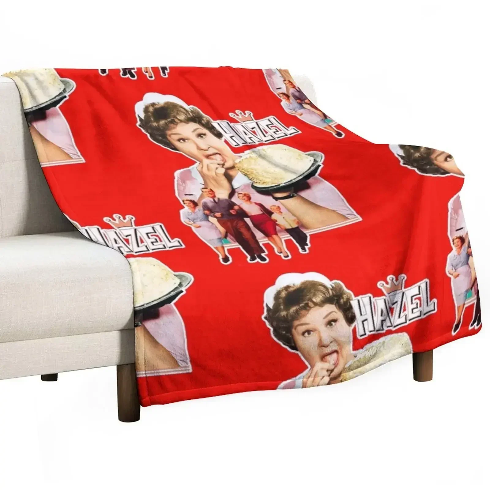 Gee Mr. B!Rare Retro Hazel OG Cast Tribute Throw Blanket Bed Decorative Sofas Blankets