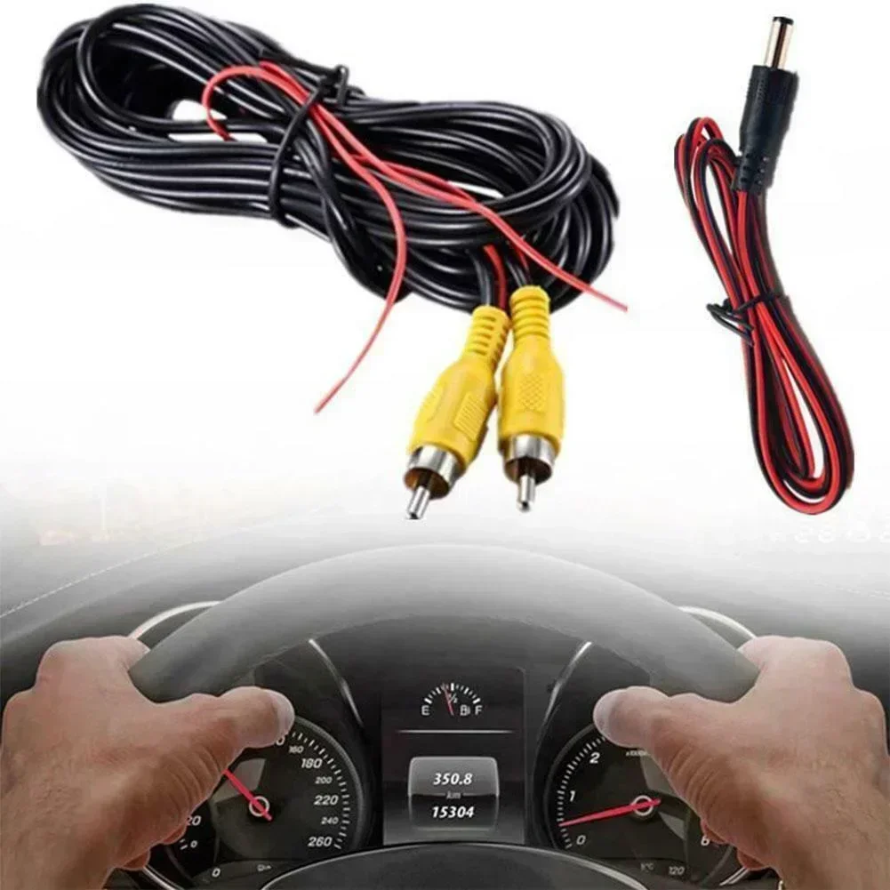 

6M RCA Video Cable AV Extension Wire Harness DC 12-24V For Car Rear View Camera Backup Camera Auto Electronics Parts