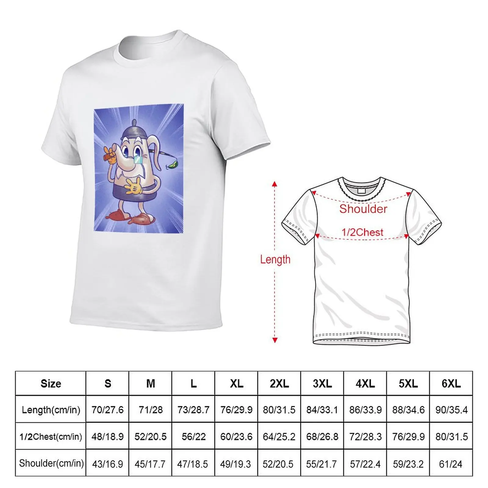 The Cuphead Show Elder Kettle T-Shirt Plus Size Quick Dry Sports Tee