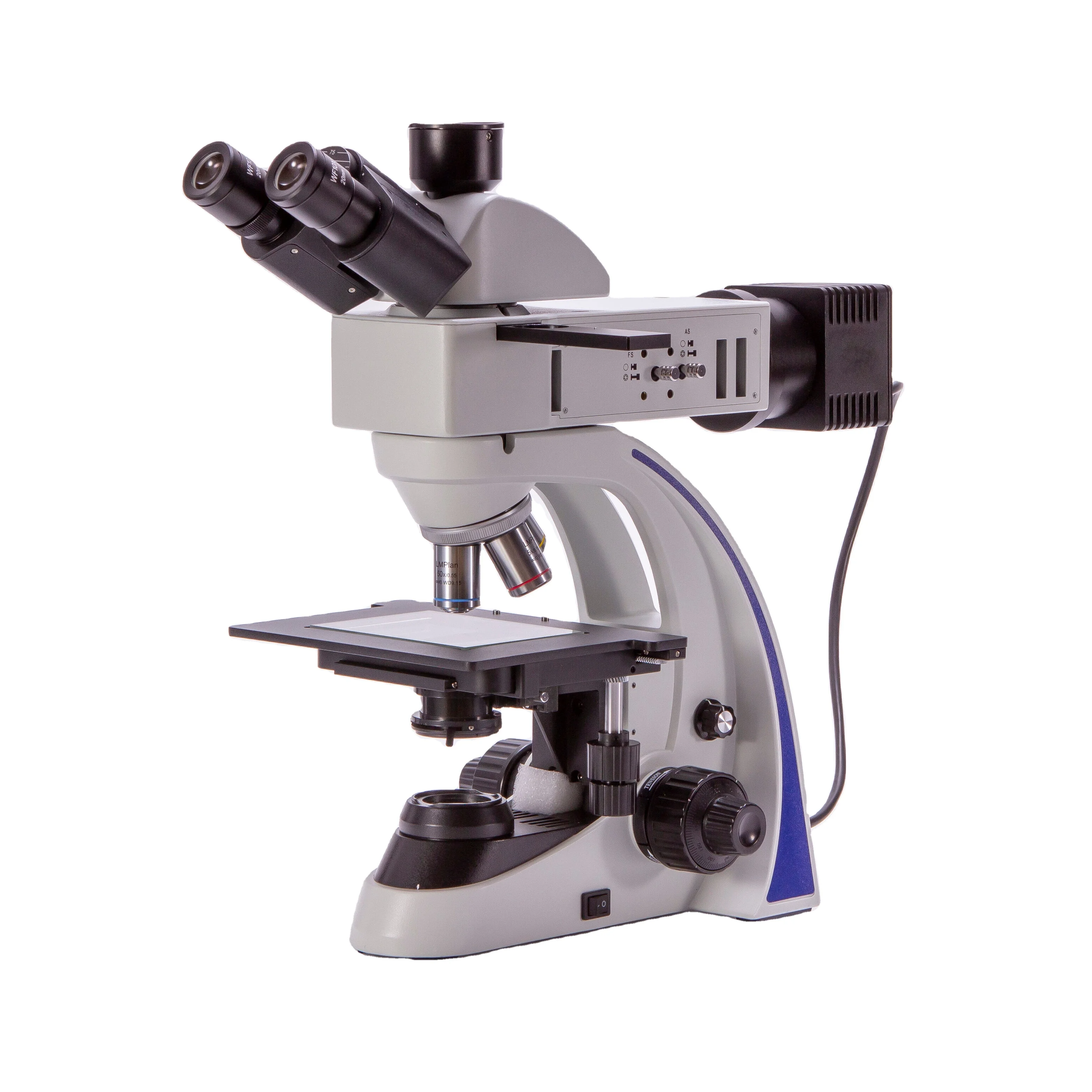 Trinocular Binocular Metallographic microscope with transmitted and reflected illumination for material analysis